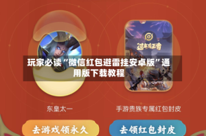 玩家必读“微信红包避雷挂安卓版”通用版下载教程
