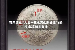 可用版本“大头十三水怎么刷好牌”(透视)其实确实有挂
