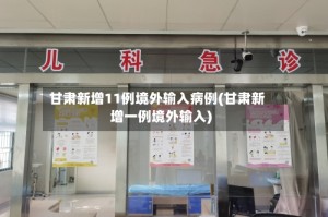 甘肃新增11例境外输入病例(甘肃新增一例境外输入)