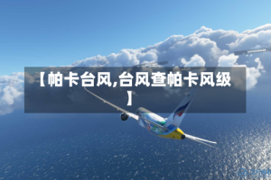 【帕卡台风,台风查帕卡风级】