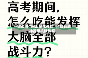 一键必胜“网上金花开挂”科技辅助神器手机版教程