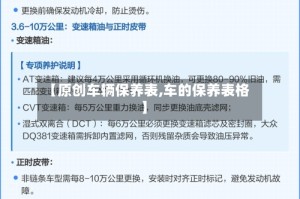 【原创车辆保养表,车的保养表格】