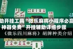 辅助开挂工具“微乐麻将小程序必赢神器免费”开挂辅助详细步骤