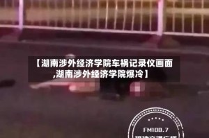 【湖南涉外经济学院车祸记录仪画面,湖南涉外经济学院爆冷】