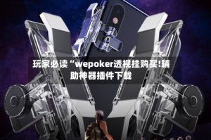 玩家必读“wepoker透视挂购买!辅助神器插件下载