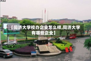 【同济大学校办企业怎么样,同济大学有哪些企业】