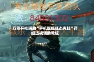 万能开挂辅助“手机版旺旺杰克挂”详细透视辅助教程