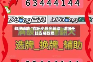 教程辅助“微乐小程序辅助”详细开挂安装教程