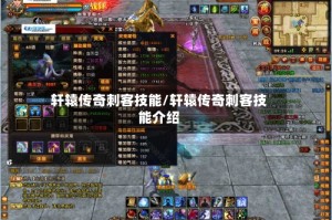 轩辕传奇刺客技能/轩辕传奇刺客技能介绍