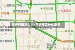 限行日语怎么说/日语限是什么意思