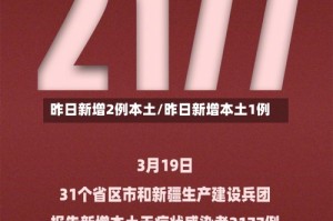 昨日新增2例本土/昨日新增本土1例