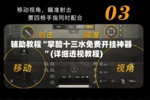 辅助教程“掌酷十三水免费开挂神器”(详细透视教程)