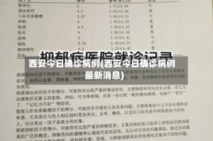 西安今日确诊病例(西安今日确诊病例最新消息)