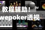 教程辅助！“wepoker透视挂辅助挂教程”原来有神器下载！