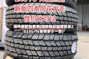 固特异轮胎费用(固特异轮胎费用表20555r16费用多少一条)