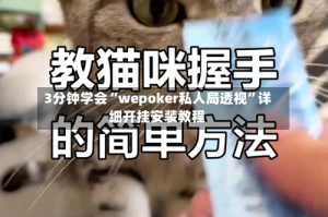 3分钟学会“wepoker私人局透视”详细开挂安装教程