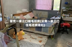 冒充一家三口租毛坯房(云南一家三口住毛坯房走红)