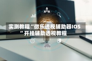 实测教程“微乐透视辅助器IOS”开挂辅助透视教程