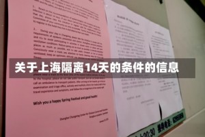 关于上海隔离14天的条件的信息