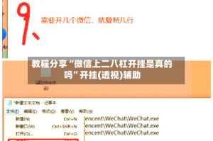 教程分享“微信上二八杠开挂是真的吗”开挂(透视)辅助