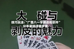 技巧玩法:“广西八一字牌透视软件”分享装挂详细步骤