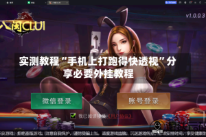 实测教程“手机上打跑得快透视”分享必要外挂教程