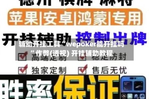 辅助开挂工具“wepoker能开挂吗”作弊(透视) 开挂辅助教程