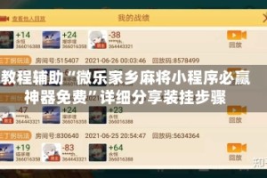 教程辅助“微乐家乡麻将小程序必赢神器免费”详细分享装挂步骤