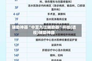 辅助神器“中至九江辅助器”开挂(透视)辅助神器