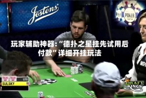 玩家辅助神器:“德扑之星挂先试用后付款”详细开挂玩法