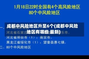 成都中风险地区升至6个(成都中风险地区有哪些 最新)