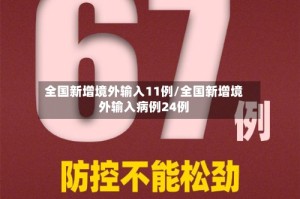 全国新增境外输入11例/全国新增境外输入病例24例