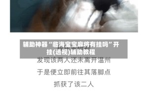 辅助神器“临海宝宝麻将有挂吗”开挂(透视)辅助教程