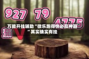 万能开挂辅助“微乐跑得快必赢神器”其实确实有挂