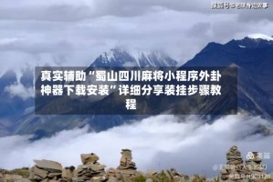 真实辅助“蜀山四川麻将小程序外卦神器下载安装”详细分享装挂步骤教程