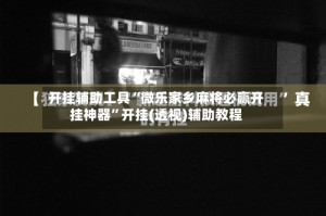 开挂辅助工具“微乐家乡麻将必赢开挂神器”开挂(透视)辅助教程