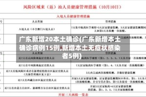 广东新增20本土确诊(广东新增本土确诊病例15例,新增本土无症状感染者5例)