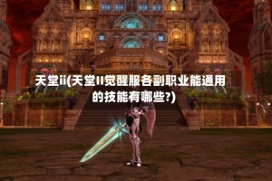 天堂ii(天堂II觉醒服各副职业能通用的技能有哪些?)