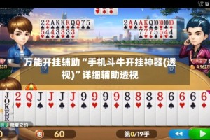 万能开挂辅助“手机斗牛开挂神器(透视)”详细辅助透视