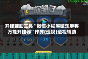 开挂辅助工具“微信小程序微乐麻将万能开挂器”作弊(透视)透视辅助