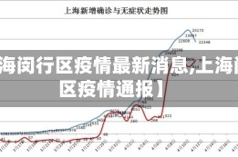 【上海闵行区疫情最新消息,上海闵行区疫情通报】