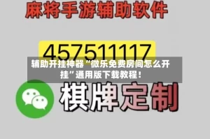 辅助开挂神器“微乐免费房间怎么开挂”通用版下载教程！