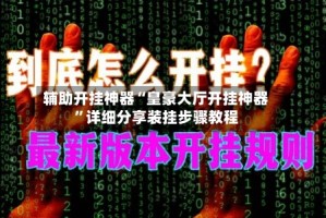 辅助开挂神器“皇豪大厅开挂神器”详细分享装挂步骤教程