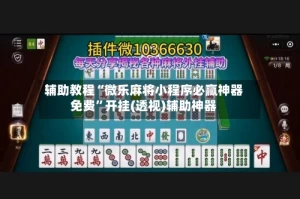 辅助教程“微乐麻将小程序必赢神器免费”开挂(透视)辅助神器