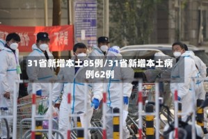 31省新增本土85例/31省新增本土病例62例