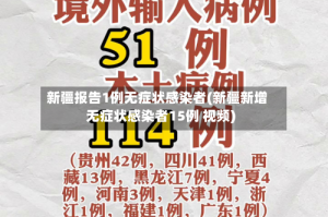 新疆报告1例无症状感染者(新疆新增无症状感染者15例 视频)