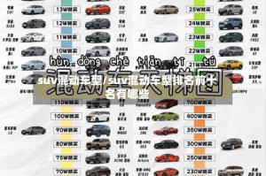 suv混动车型/suv混动车型排名前十名有哪些