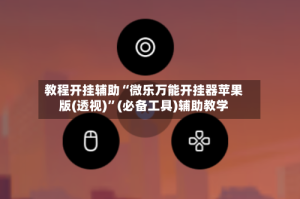教程开挂辅助“微乐万能开挂器苹果版(透视)”(必备工具)辅助教学
