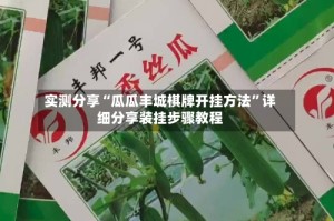 实测分享“瓜瓜丰城棋牌开挂方法”详细分享装挂步骤教程