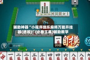 辅助神器“小程序微乐麻将万能开挂器(透视)”(必备工具)辅助教学